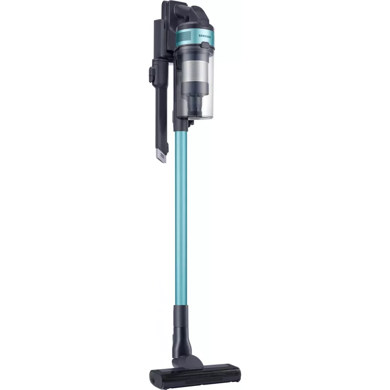 Aspirador vertical com bateria Samsung Jet 60 turbo, seco, sem saco, 0,8 l, 410 W, preto, menta