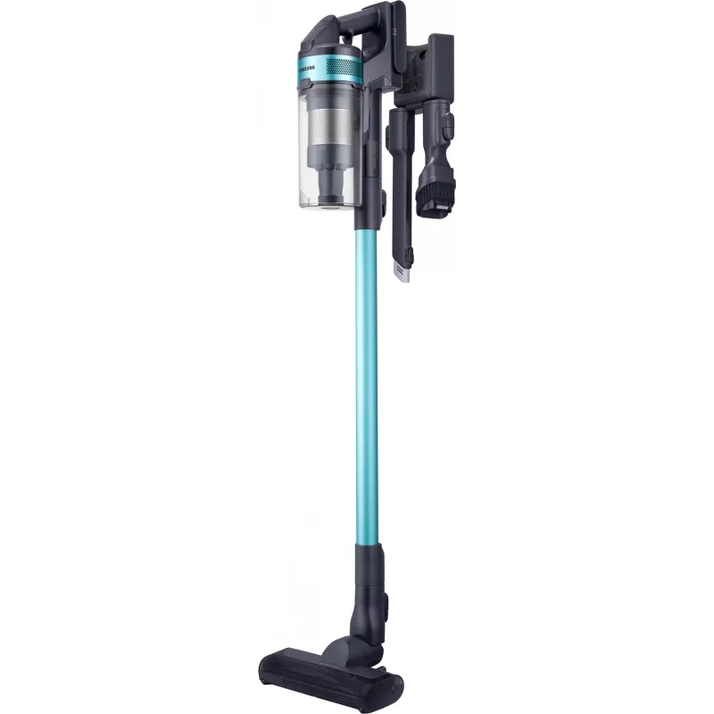 Aspirador vertical com bateria Samsung Jet 60 turbo, seco, sem saco, 0,8 l, 410 W, preto, menta