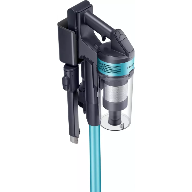 Aspirador vertical com bateria Samsung Jet 60 turbo, seco, sem saco, 0,8 l, 410 W, preto, menta