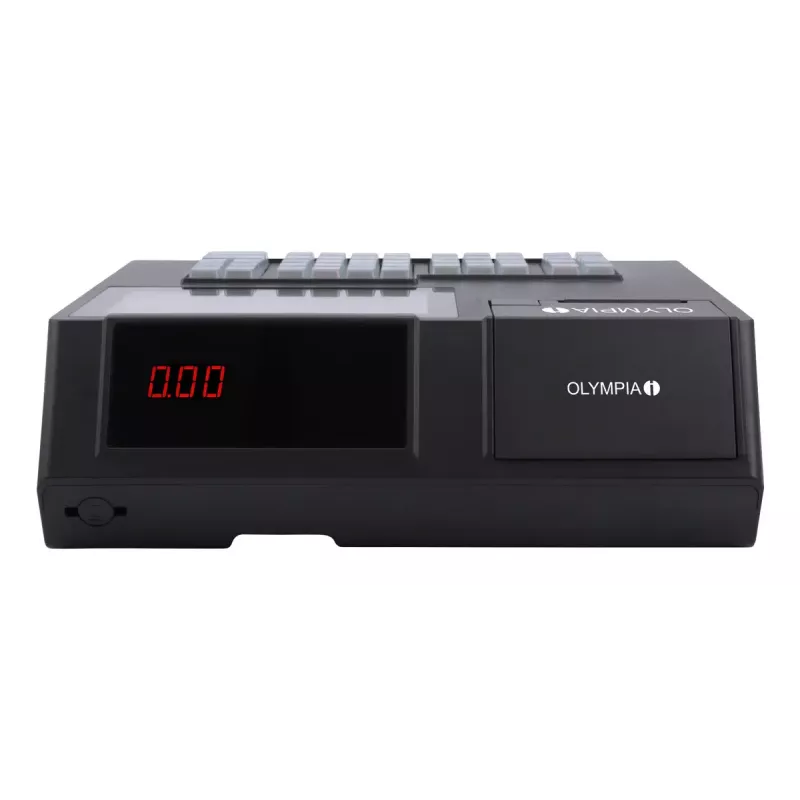 Caixa registadora Olympia K200 – impressora térmica direta, 10.000 PLUs, ecrã LED de 7 polegadas