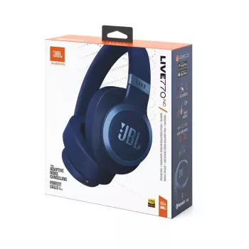 JBL Live 770NC auscultador sem fios de arco chamadas/música Bluetooth azul