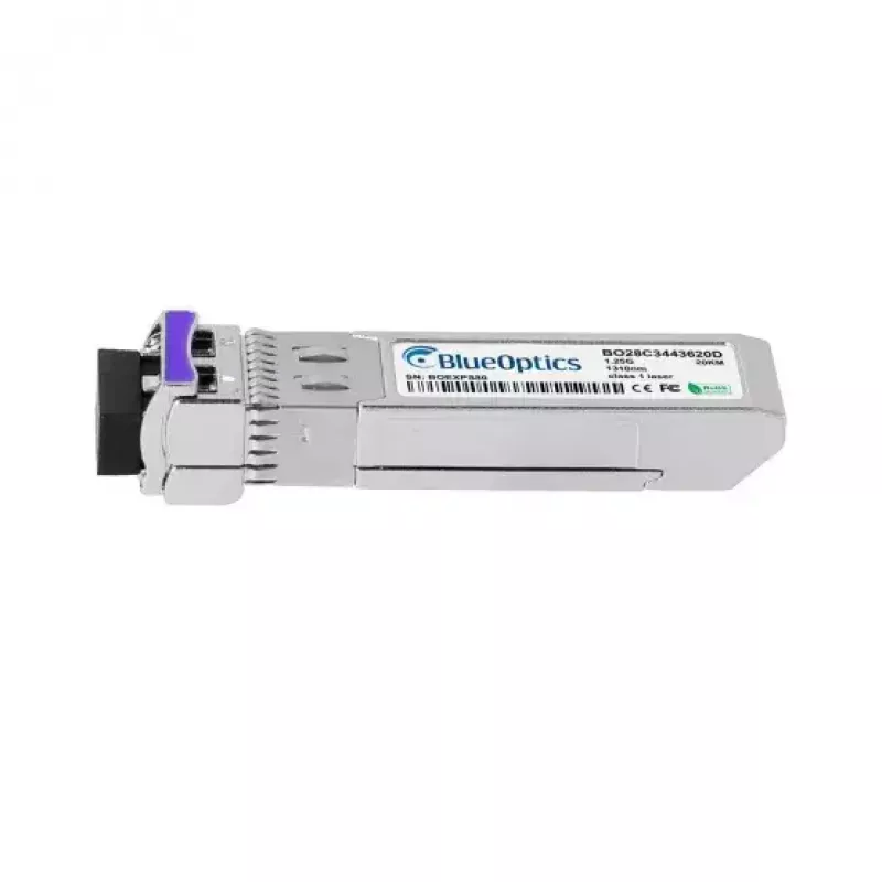 Transceptor SFP de fibra ótica BlueOptics 02310TEE-BO, interface cSFP, 1250 Mbit/s, prateado