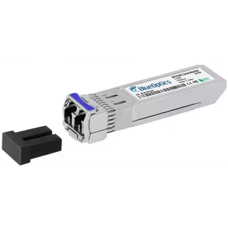 Módulo transceptor de rede BlueOptics AT-SPBD20DUAL-14-BO — SFP de fibra ótica, interface cSFP, ficha LC, alumínio