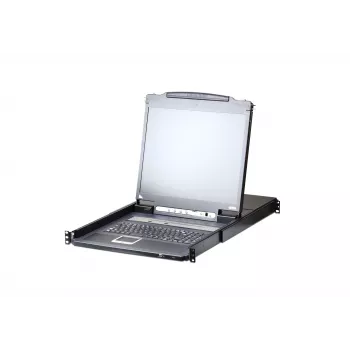 ATEN Switch KVM LCD sobre IP de 8 portas 43,2 cm (17 inch) (USB - PS/2 VGA) com porta periférica USB
