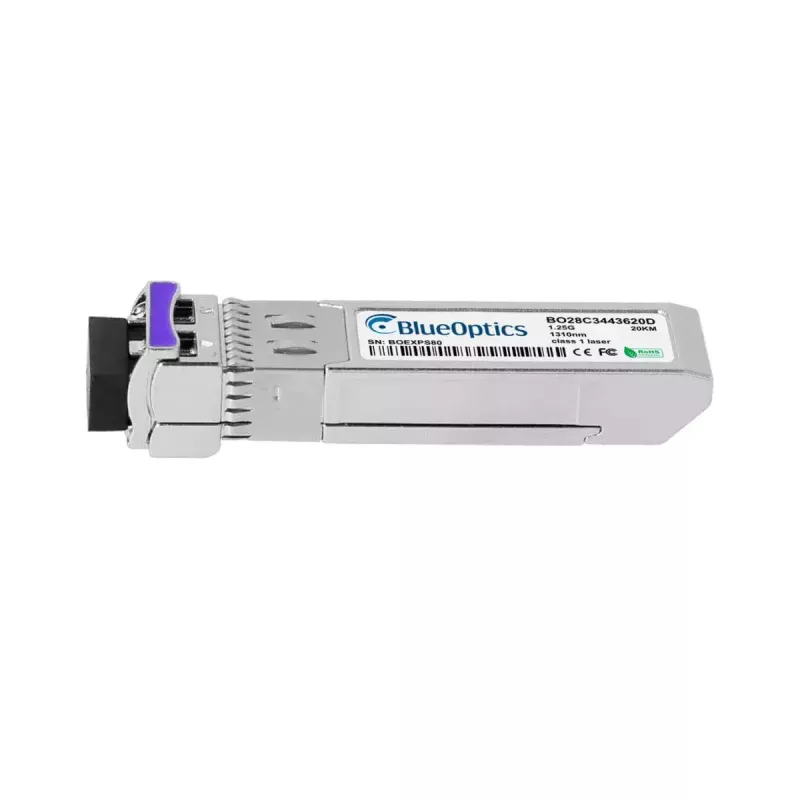Transceptor SFP de fibra ótica BlueOptics LRM1301-BC+1-BO, cSFP, 1250 Mbit/s, prateado