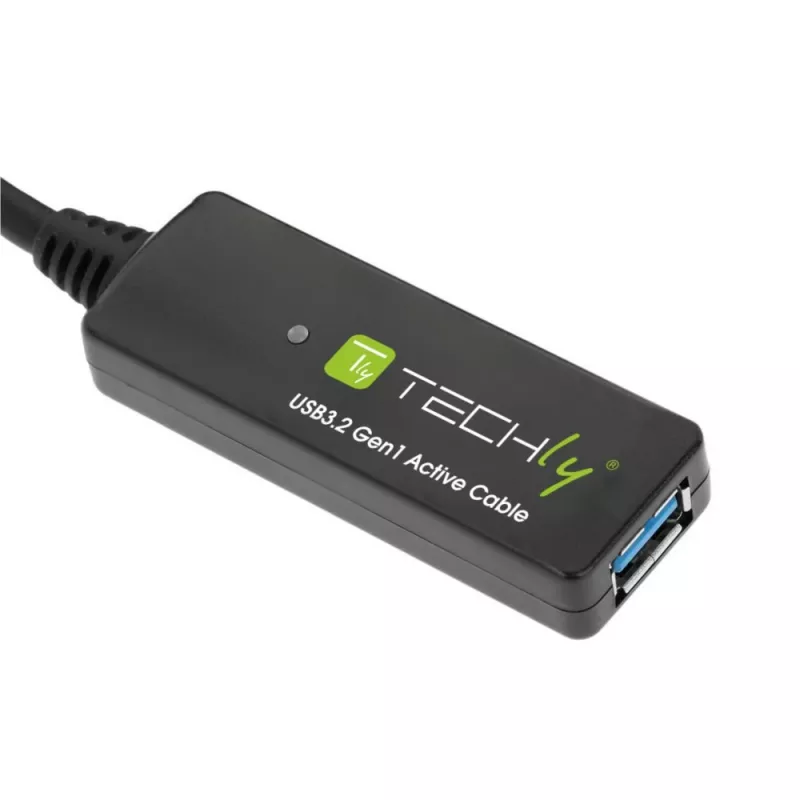 Cabo USB Techly ICUR30200G USB 3.2 Gen 1 (3.1 Gen 1) 20 m USB A preto