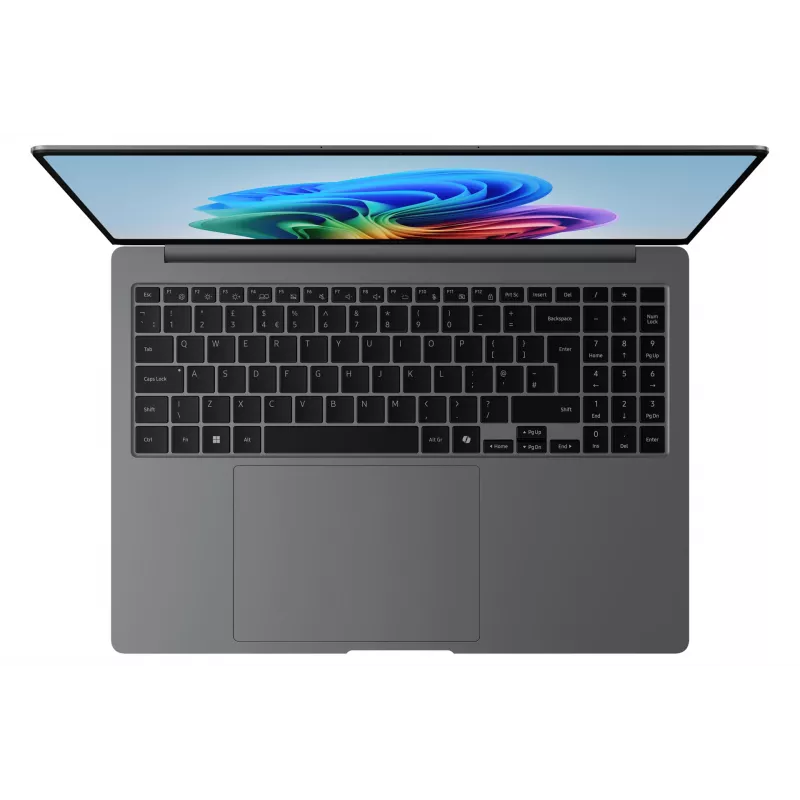 Samsung Galaxy Book5 Pro Intel Core Ultra 7 258V Portátil 40,6 cm (16 polegadas) ecrã tátil WQXGA+ 32 GB LPDDR5x-SDRAM 1 TB SSD Wi-Fi 7 (802.11be) Windows 11 Pro alemão cinzento