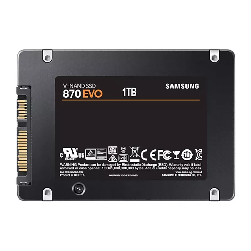Samsung 870 EVO 1 TB 2,5 polegadas Serial ATA III V-NAND MLC