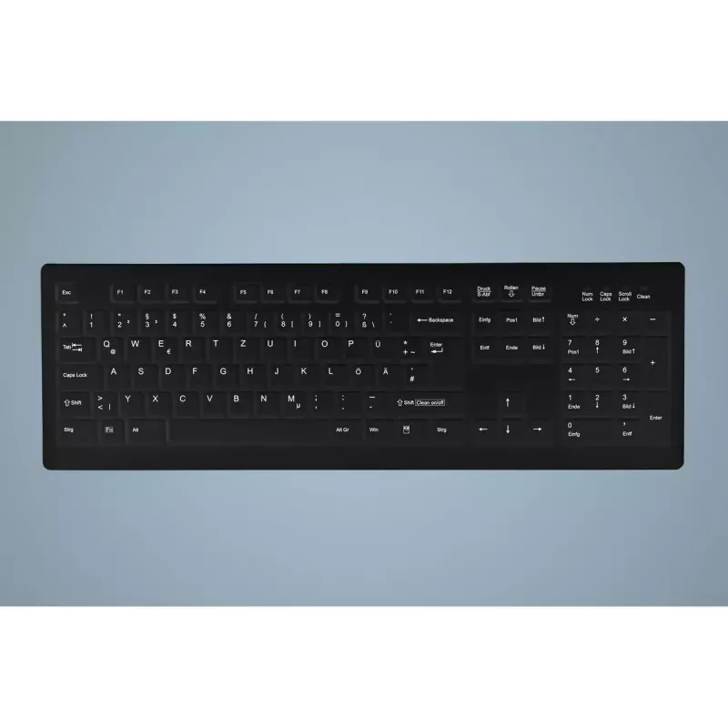 Active Key AK-C8100 teclado médico USB QWERTZ alemão preto tamanho completo 105 teclas