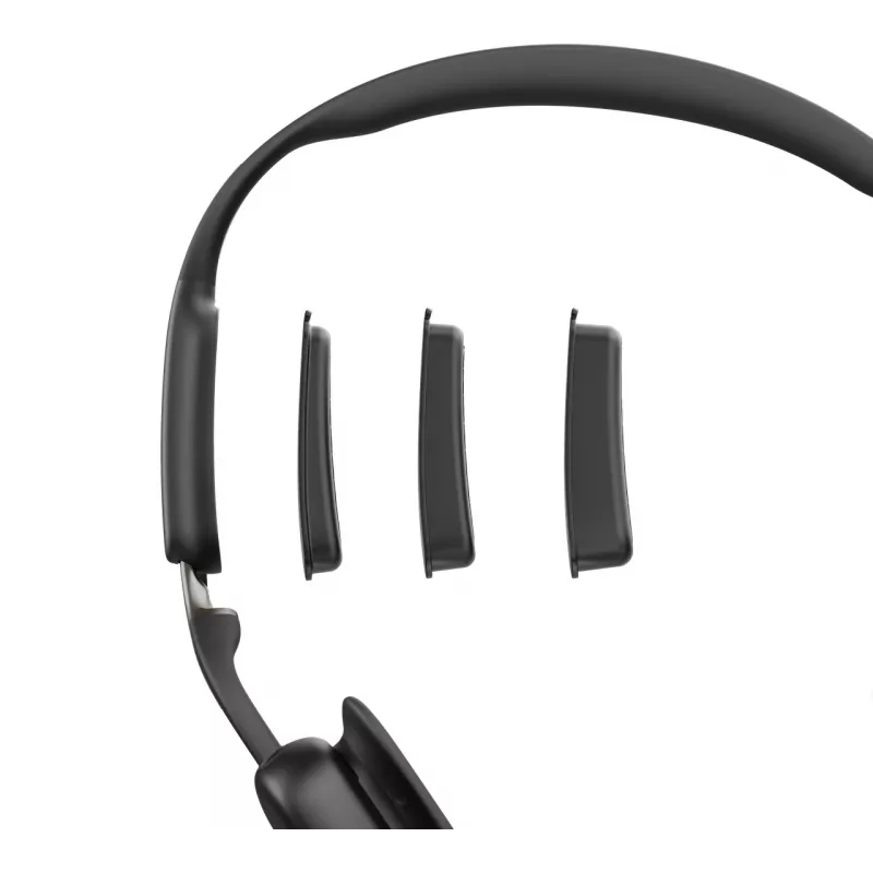 SHOKZ OpenMeet UC headset de videoconferência sem fios Bluetooth de condução óssea com adaptador USB-C