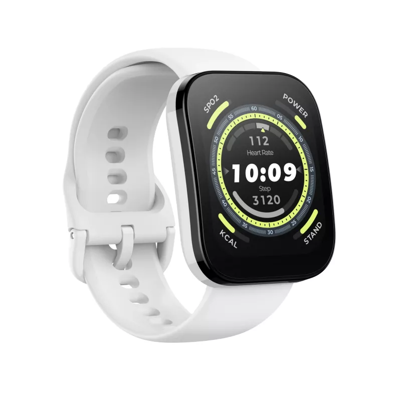 Amazfit Bip 5 4,85 cm (1,91 polegadas) TFT 45,9 mm Digital 320 x 380 píxeis Ecrã tátil Branco GPS (satélite)