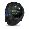Garmin Instinct 3 AMOLED smartwatch, 50 mm, Black/Bolt Blue, bracelete de silicone (010-03020-03)