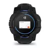 Garmin Instinct 3 AMOLED smartwatch, 50 mm, Black/Bolt Blue, bracelete de silicone (010-03020-03)