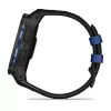 Garmin Instinct 3 AMOLED smartwatch, 50 mm, Black/Bolt Blue, bracelete de silicone (010-03020-03)
