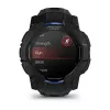 Garmin Instinct 3 AMOLED smartwatch, 50 mm, Black/Bolt Blue, bracelete de silicone (010-03020-03)