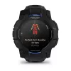 Garmin Instinct 3 AMOLED smartwatch, 50 mm, Black/Bolt Blue, bracelete de silicone (010-03020-03)