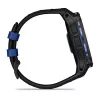 Garmin Instinct 3 AMOLED smartwatch, 50 mm, Black/Bolt Blue, bracelete de silicone (010-03020-03)