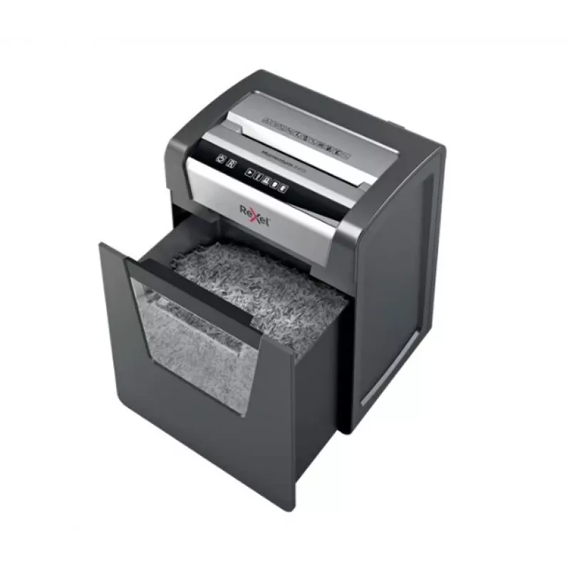 Destruidora de documentos Rexel Momentum M510 Micro Cut P5, Micro-Cut, 2 x 15 mm, 23 L, 250 folhas, 58 dB, botões