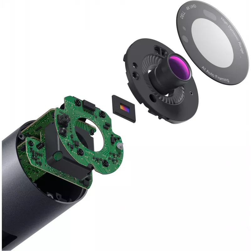Webcam DELL WB7022 8,3 MP 3840 x 2160 píxeis USB Preto