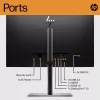 Monitor HP E24 G5 FHD sem PVC, 60,5 cm (23,8 polegadas), 1920 x 1080 píxeis, Full HD, LCD, 5 ms, preto, prateado