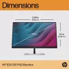Monitor HP E24 G5 FHD sem PVC, 60,5 cm (23,8 polegadas), 1920 x 1080 píxeis, Full HD, LCD, 5 ms, preto, prateado