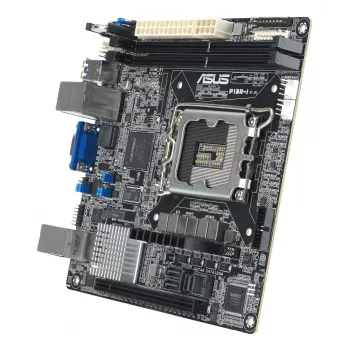 Placa-mãe ASUS P13R-I Mini ITX, chipset Intel C262, LGA 1700, DDR5, 2x DIMM, 64 GB, 6x SATA III, 3x RJ-45