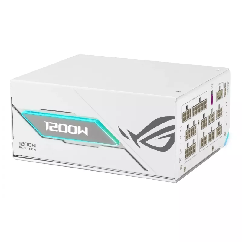 Fonte de alimentação ASUS ROG THOR-1200P3-WHITE-GAMING 1200 W ATX 20+4-Pin, 80 PLUS Platinum, branco