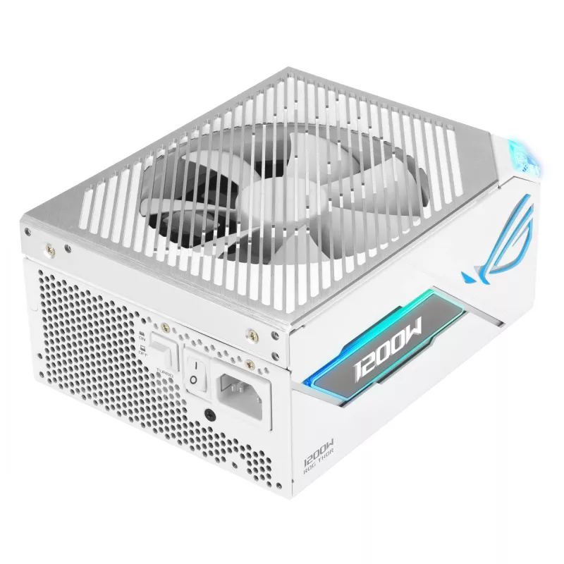 Fonte de alimentação ASUS ROG THOR-1200P3-WHITE-GAMING 1200 W ATX 20+4-Pin, 80 PLUS Platinum, branco