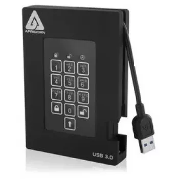 Unidade SSD Apricorn 256 GB USB 3.2 Gen 1 preto A25-3PL256-S256F