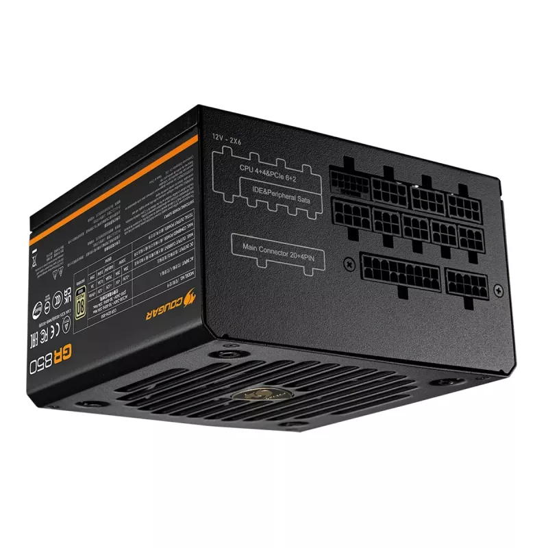 Fonte de alimentação COUGAR GR 750W ATX3.1/PCIE 5.1 / 80 Plus Gold, 750 W, 100 - 240 V, 50/60 Hz, 10 A, 100 W, 750 W
