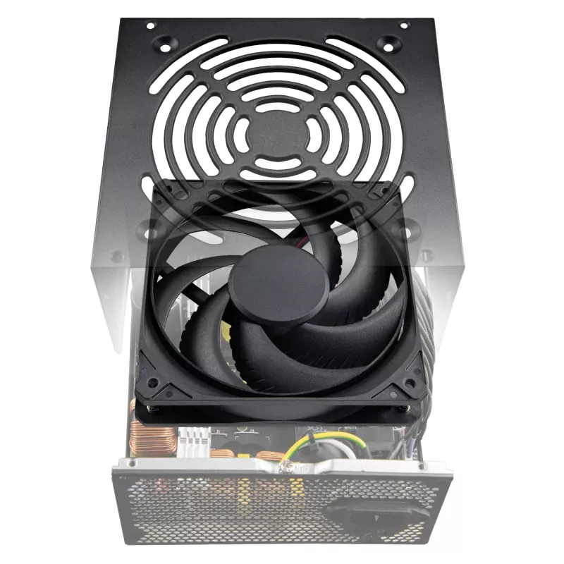 Fonte de alimentação Cougar ATLAS 650W ATX3.1 80 PLUS Bronze, 24-Pin-ATX, ventoinha de 120 mm, preto