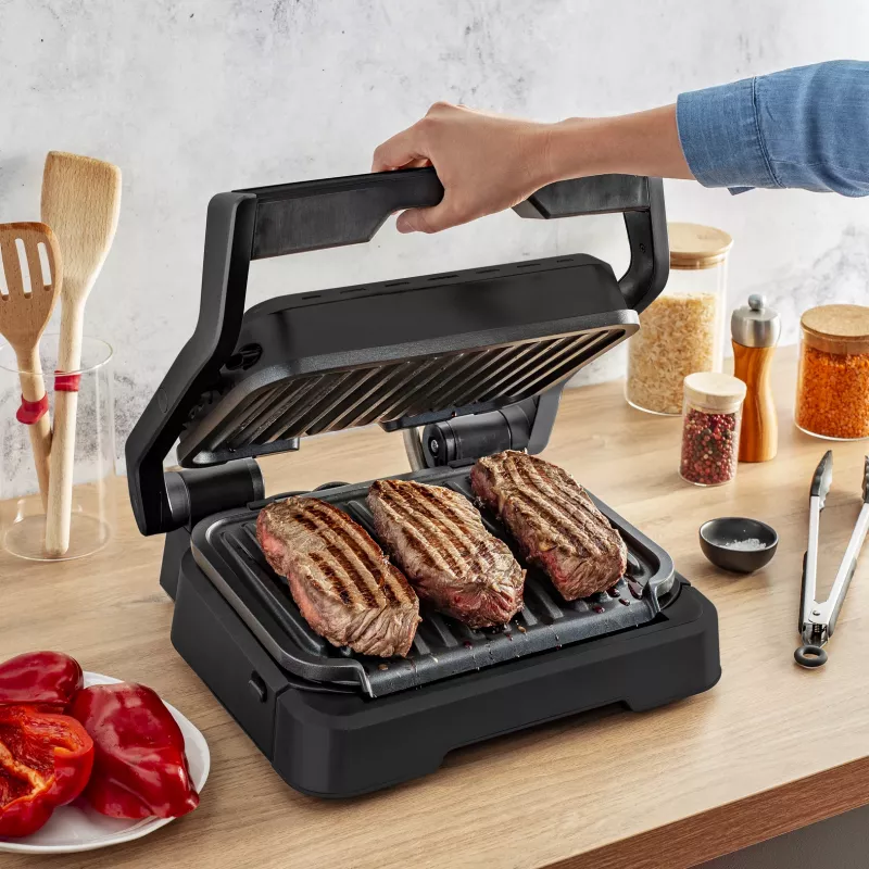Grelhador de contacto Tefal OptiGrill 2in1 GC7728 2100W preto
