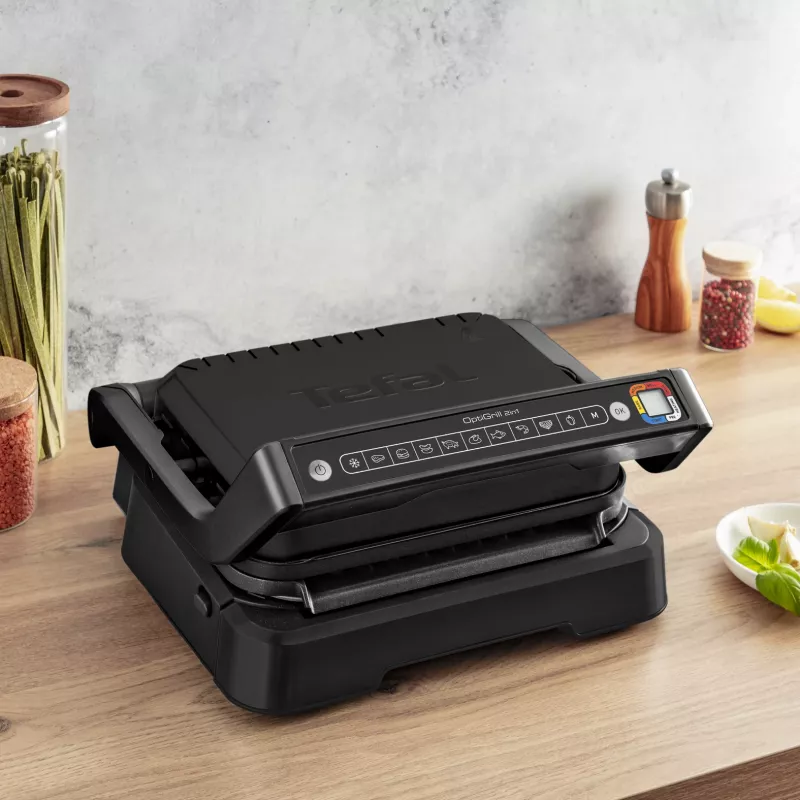 Grelhador de contacto Tefal OptiGrill 2in1 GC7728 2100W preto
