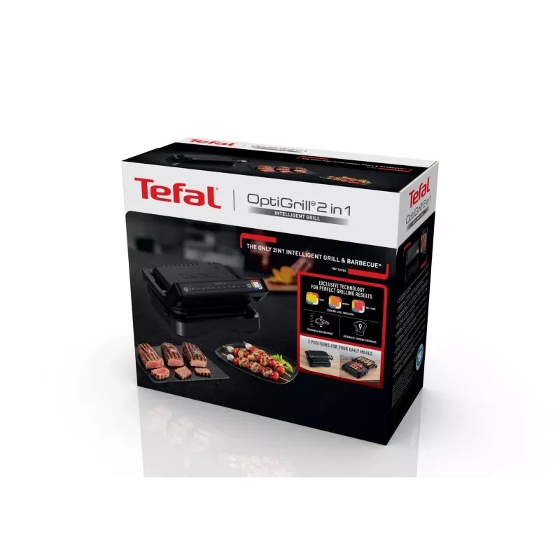Grelhador de contacto Tefal OptiGrill 2in1 GC7728 2100W preto