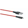 Cabo USB-A para Lightning para telemóvel SCHWAIGER LPRO410 501, USB 2.0, 1,2 m, vermelho