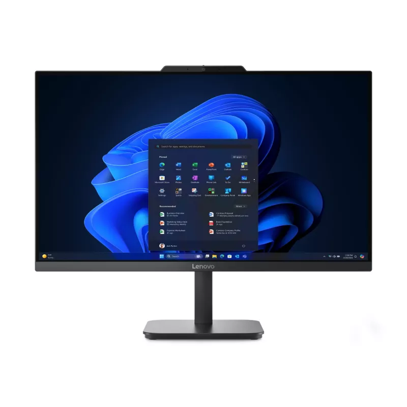 Lenovo V100 Intel® N N100 60,5 cm (23,8 polegadas) 1920 x 1080 Pixel All-in-One PC 16 GB DDR5-SDRAM 512 GB SSD Windows 11 Pro Wi-Fi 6 (802.11ax) Preto