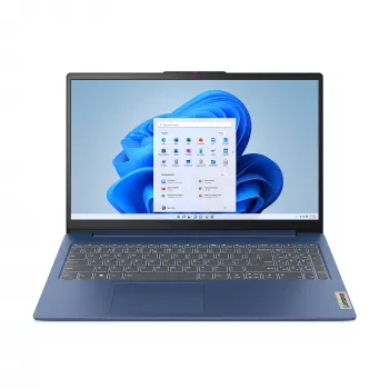 Lenovo IdeaPad Slim 3 15AMN8 AMD Ryzen™ 5 7520U Portátil 39,6 cm (15,6 polegadas) Full HD 16 GB LPDDR5-SDRAM 512 GB SSD Wi-Fi 6 (802.11ax) Windows 11 Home alemão azul