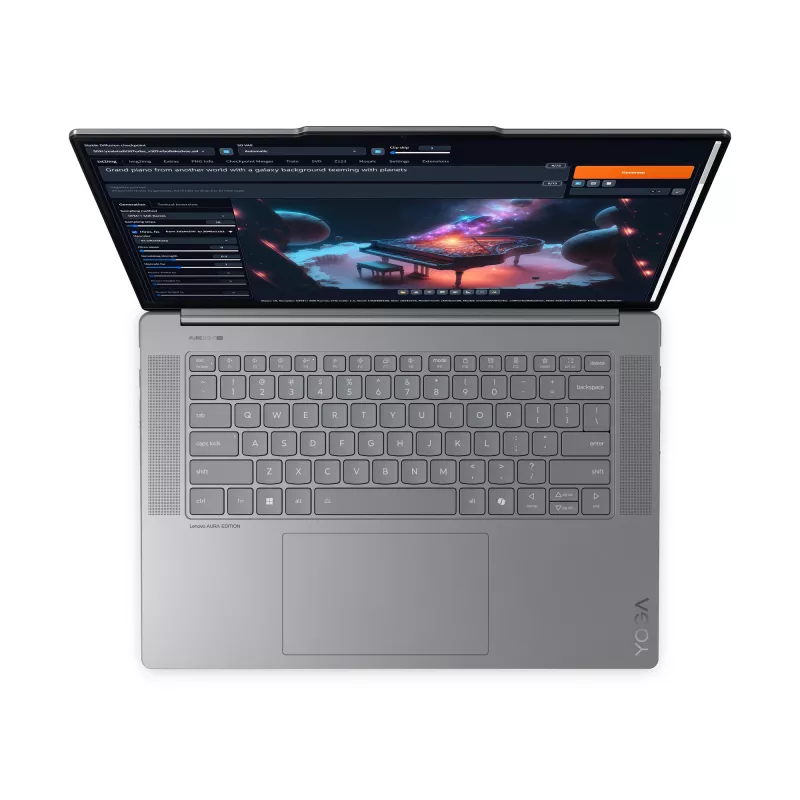 Lenovo Yoga Slim 7 15ILL9 Copilot+ PC Intel Core Ultra 7 256V Portátil 38,9 cm (15,3 polegadas) 2.8K 16 GB LPDDR5x-SDRAM 1 TB SSD Wi-Fi 7 (802.11be) Windows 11 Home alemão cinzento