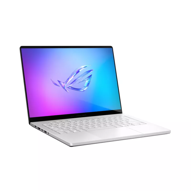 Portátil ASUS ROG Zephyrus G14 GA403WR — AMD Ryzen AI 9 HX 370, 14 polegadas WQXGA+ 2880×1800, 32GB LPDDR5x, 2TB SSD, RTX 5070 Ti, Windows 11 Home, branco