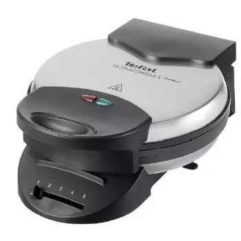 Máquina de waffles Tefal WM310D 5 waffles 1000 W Preto Aço inoxidável