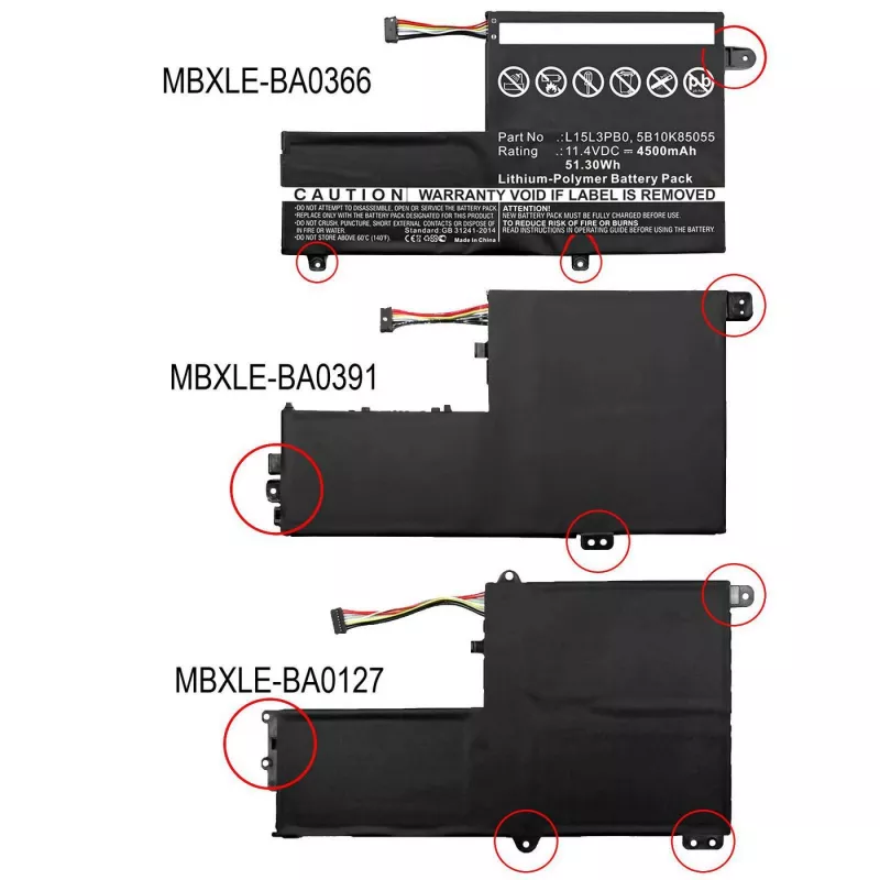 CoreParts MBXLE-BA0127 Bateria de substituição para portátil