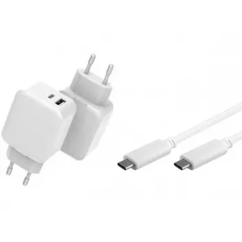 Carregador para dispositivos móveis CoreParts MBXUSB-AC0014 universal branco AC carregamento rápido interior