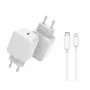 Carregador móvel CoreParts MBXUSB-AC0015 universal branco AC carregamento rápido interior