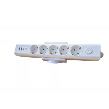 MicroConnect MC-DESKMOUNTW fixação de mesa para réguas de tomadas