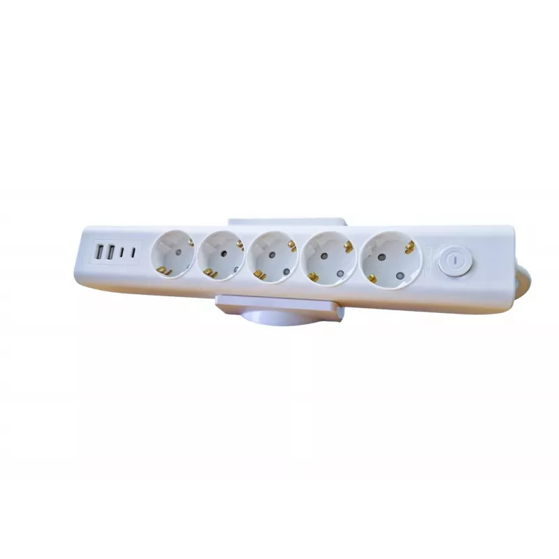 MicroConnect MC-DESKMOUNTW fixação de mesa para réguas de tomadas