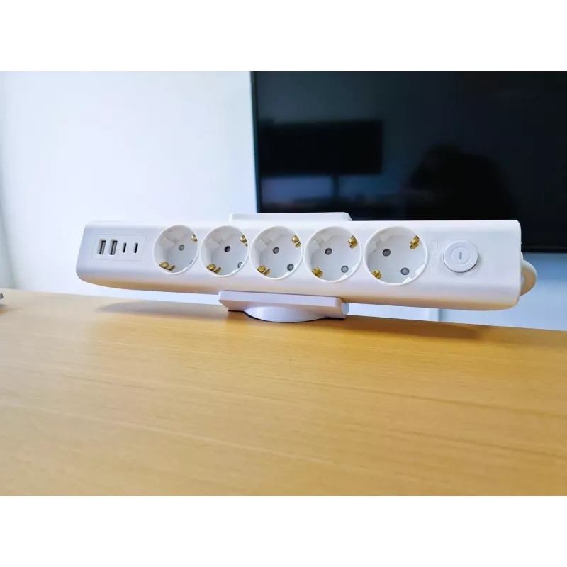 MicroConnect MC-DESKMOUNTW fixação de mesa para réguas de tomadas