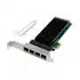 Placa de rede PCIe x1 MicroConnect MC-PCIEX1-82575-Q com controlador Intel 82575