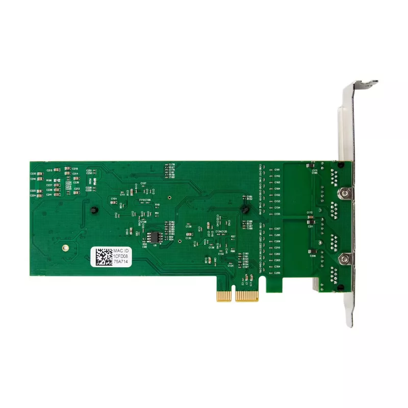 Placa de rede PCIe x1 MicroConnect MC-PCIEX1-82575-Q com controlador Intel 82575