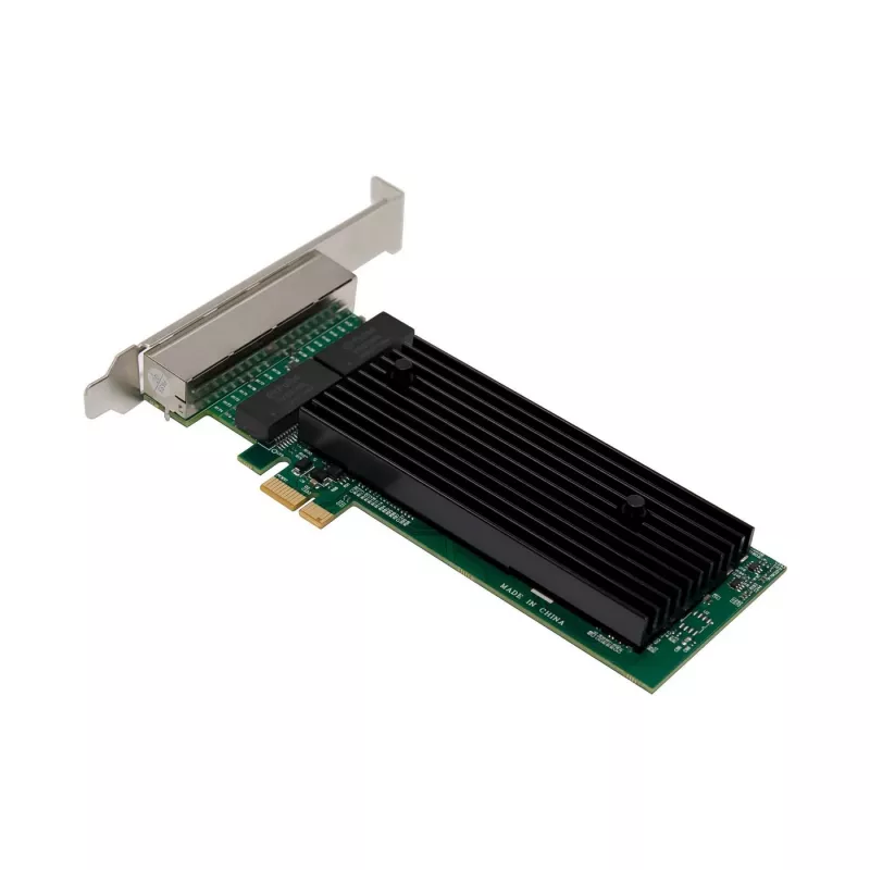 Placa de rede PCIe x1 MicroConnect MC-PCIEX1-82575-Q com controlador Intel 82575