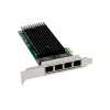 MicroConnect MC-PCIEX1-82576-Q Placa de rede Gigabit de quatro portas, PCIe x1, Intel 82576